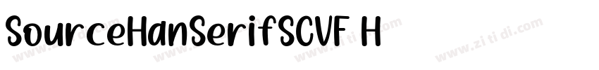 SourceHanSerifSCVF H字体转换